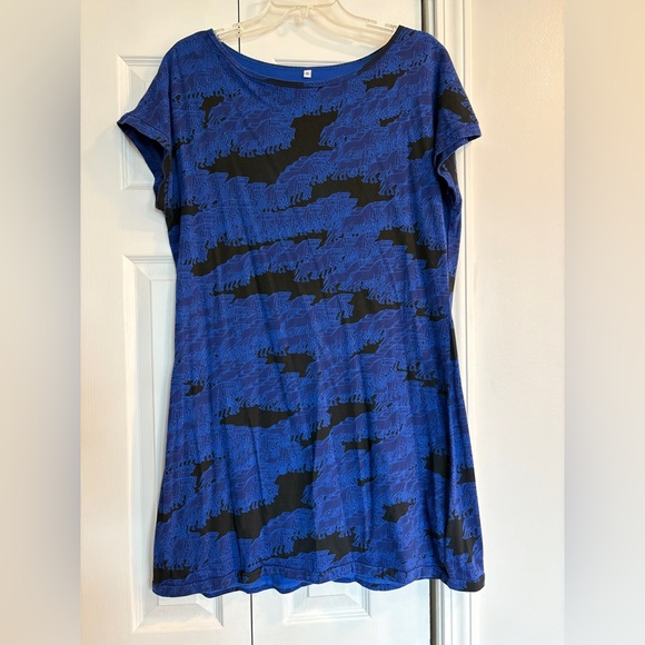 Pretty Snake Mystical Horse Trails Print Cotton Jersey Tee Shirt Dress - Medium - Picture 7 of 14